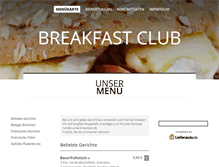 Tablet Screenshot of breakfast-club-hamburg.de